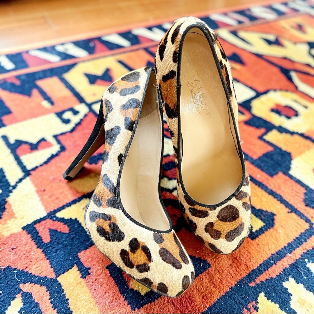Vintage Y2K Leopard Print High Heels